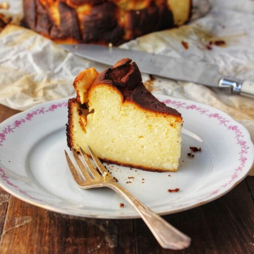 Cheesecake vasco con queso quemado - Irene Mercadal