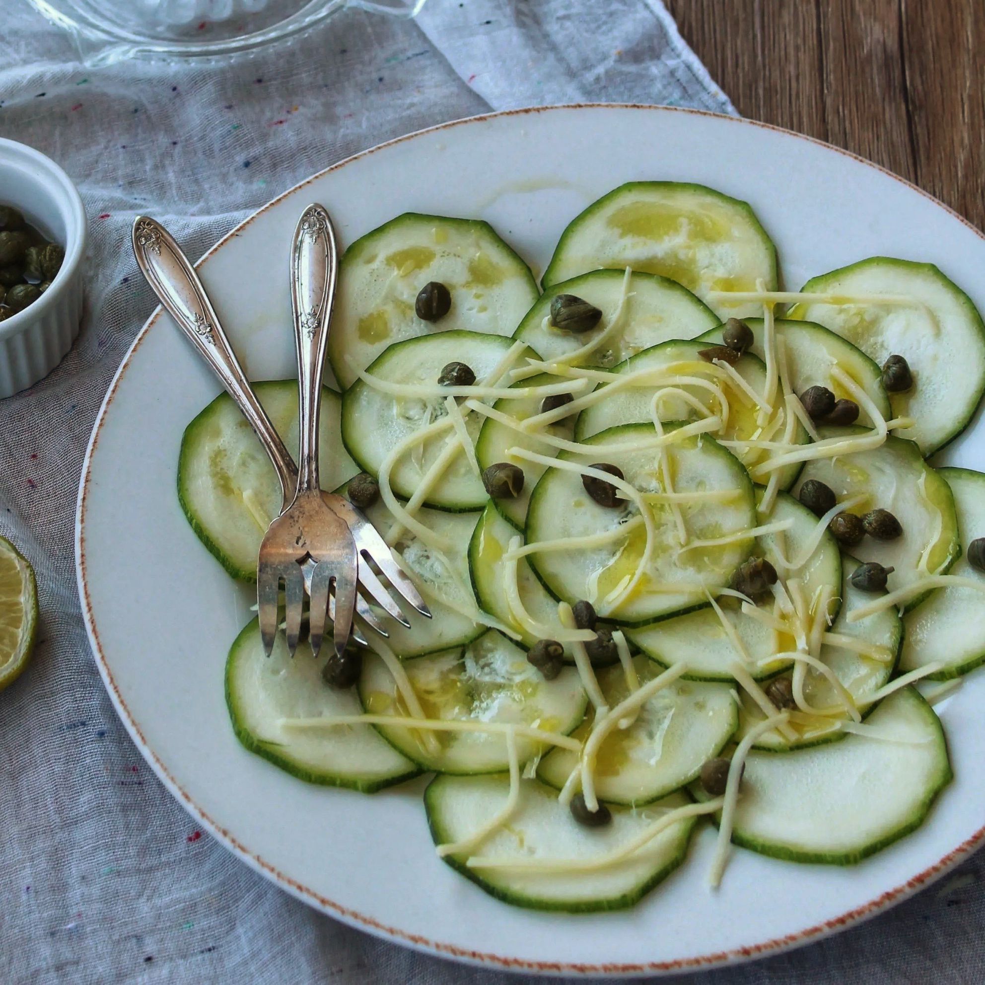 Zucchini carpaccio - Irene Mercadal